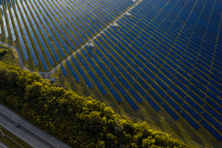 solar panels installed as part of climate technology initiative